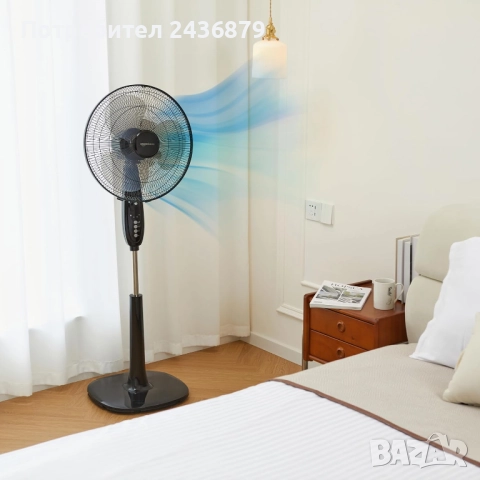 Продавам вентилатор 60W с дистанционно Amazon Basics, снимка 6 - Вентилатори - 51549703
