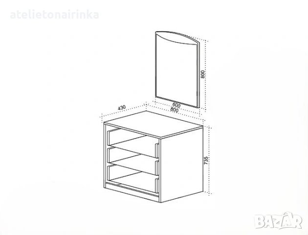 Спален комплект Кармен, снимка 4 - Спални и легла - 49174536