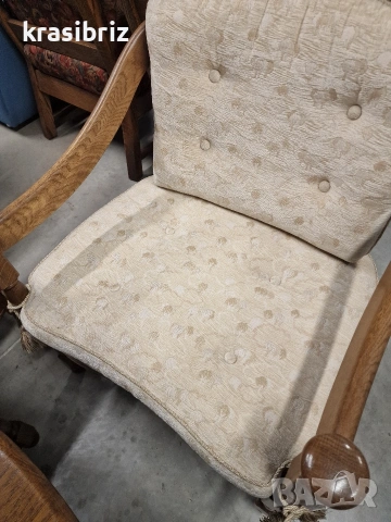 К-т Масивно Канапе...2-ка Кресла и Маса-внос от Германия!, снимка 10 - Дивани и мека мебел - 53563507