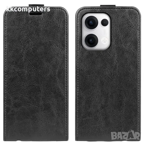 Oppo Reno13 Pro Flip3 Кожен Калъф и Скрийн Протектор