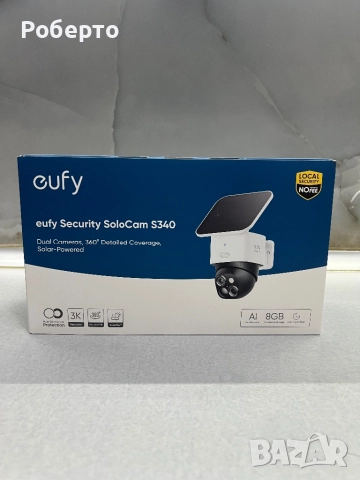 Камера за наблюдение Eufy + соларен панел, снимка 7 - IP камери - 52905263