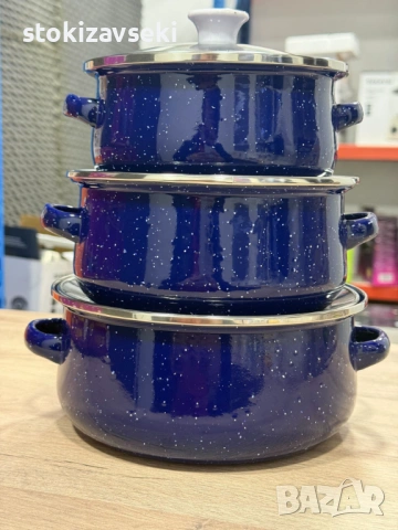 Комплект от 3 тенджери - 16см, 18см, 20см, снимка 5 - Съдове за готвене - 54049599