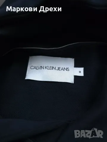 Calvin Klein Jeans Суичер с ЩАМПА на ГЪРБА - S M L XL XXL с Етикет, снимка 6 - Суичъри - 48733543