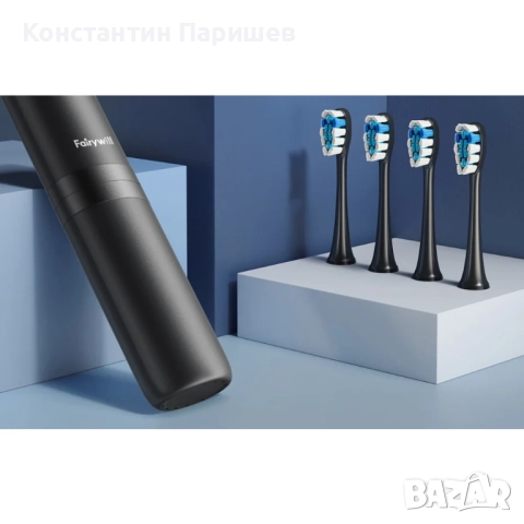 Електрическа четка за зъби с накрайници и калъф FairyWill P11 Бяла, снимка 4 - Други - 52165282