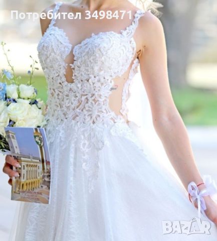 Сватбена рокля, снимка 2 - Сватбени рокли - 46398760