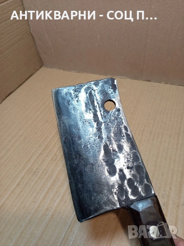 Соц Стар Голям Масивен Ръчно Кован Сатър 1.130кг. НОМЕР 1., снимка 6 - Антикварни и старинни предмети - 53445716