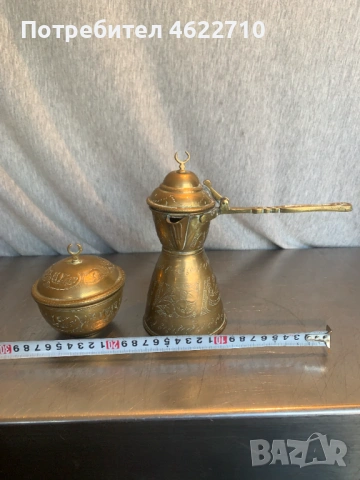 старо  джезве и захарница, снимка 8 - Антикварни и старинни предмети - 53406201