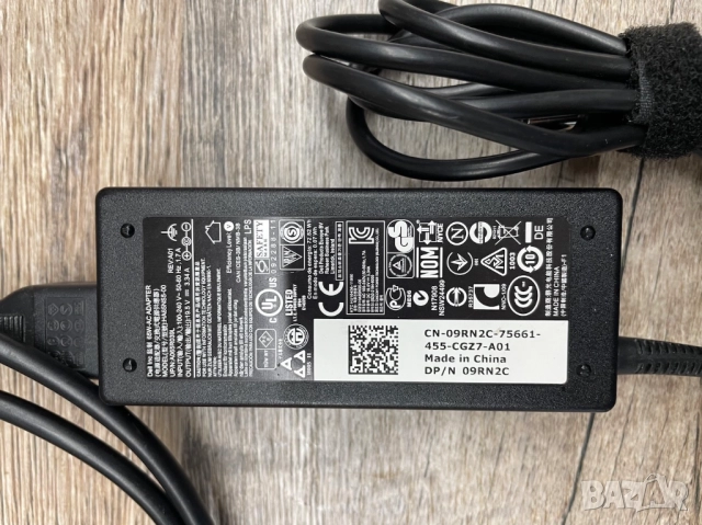 Оригинално зарядно за лаптоп DELL(адаптер + захранващ кабел) + Лаптоп DELL, снимка 2 - Части за лаптопи - 52314978