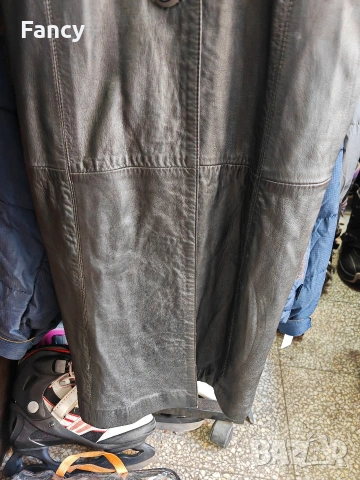 Дълго дамско кожено манто, снимка 5 - Палта, манта - 53161745