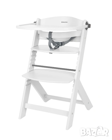 Дървен стол за храненe Nordy White С БЕЗПЛАТНА ДОСТАВКА , снимка 8 - Столчета за хранене - 53596113