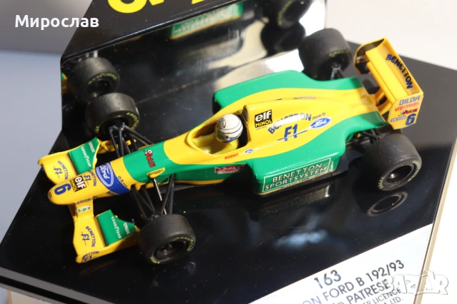 1:43 ONYX BENETON FORD RICARDO PATRESE БОЛИД ФОРМУЛА, снимка 4 - Колекции - 53164058