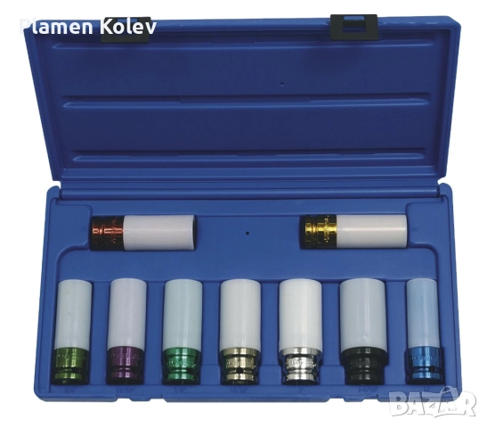 CORNWELL TOOLS 9части  камъни 1/2" Dr Thin Wall Alloy Socket Set, снимка 2 - Гедорета - 52877186