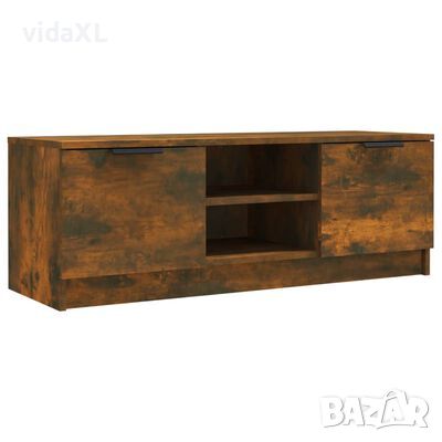 vidaXL ТВ шкаф, Опушен дъб, 102x35x36,5 см, инженерно дърво(SKU:817132, снимка 1 - Шкафове - 46262344