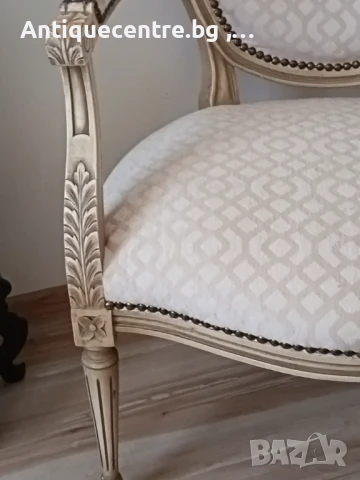 Елегантно кресло , Луи XVI, Франция , снимка 3 - Столове - 51288449