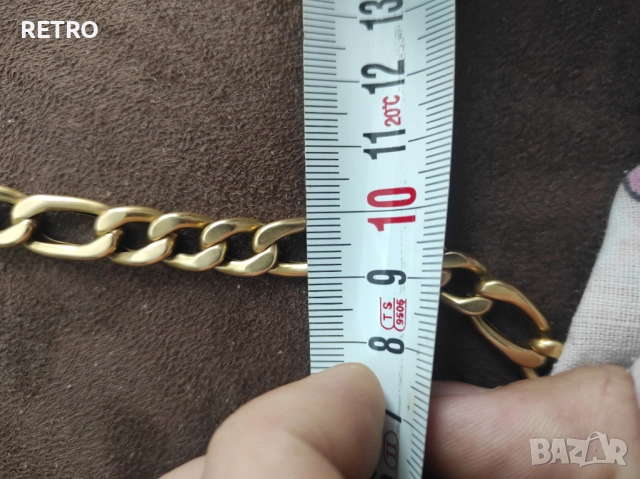 Златен синджир картие / Фигаро / златен ланец, снимка 2 - Колиета, медальони, синджири - 52081193