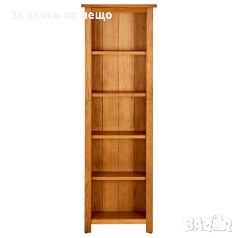 Библиотека С 5 Рафта, 45x22x140 См, Дъбов Масив Код P485, снимка 5 - Етажерки - 50262774