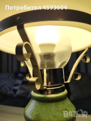 Красива ретро лампа за бюро или нощно шкафче, снимка 5 - Настолни лампи - 53962970