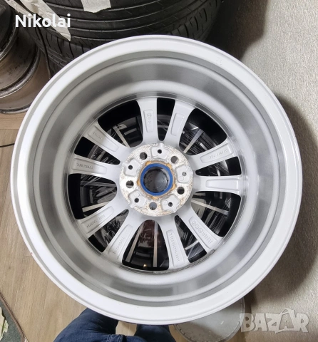 ОРИГИНАЛНИ Джанти 17" 5х112 ET27, 7.5J и летни гуми 215/50/17 , снимка 2 - Гуми и джанти - 48001615