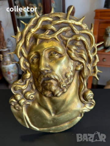 Стенен барелеф / пано с образа на Исус Христос. №7911, снимка 7 - Антикварни и старинни предмети - 53678709