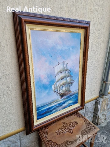 Страхотна голяма авторска картина масло върху платно, снимка 6 - Картини - 51050919