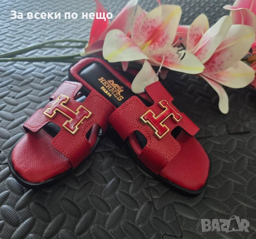 Hermes Дамски Летни Ниски Чехли Хермес - 6 Налични Цвята Код VL-114, снимка 3 - Чехли - 51003778