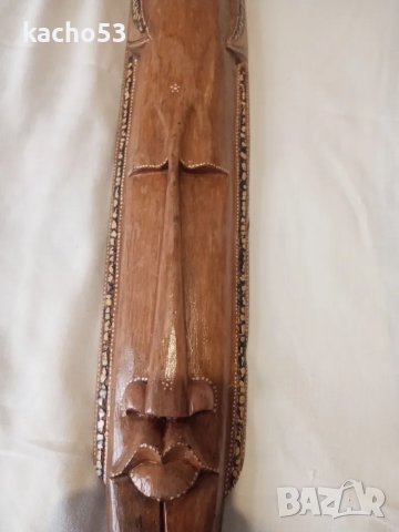 Голяма дървена маска., снимка 5 - Антикварни и старинни предмети - 49867687