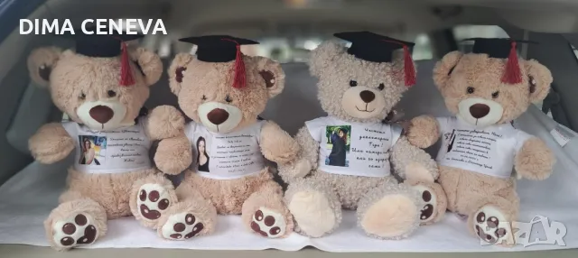 Абитуриент мече шапка и тениска, снимка 6 - Шапки - 49610617