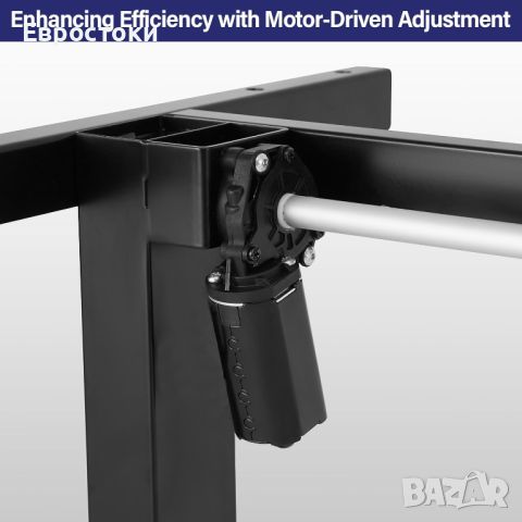   Едномоторно бюро Sit-Stand, 2-степенна електрическа рамка за стоящо бюро с мотор за дома и офиса , снимка 3 - Бюра - 46528787