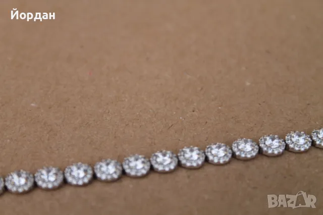 Дамска  гривна от бяло злато , снимка 16 - Гривни - 49771384