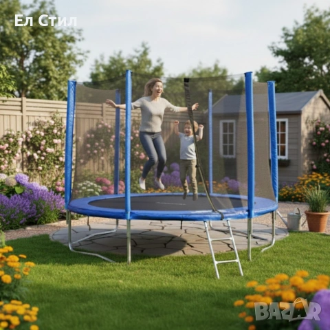 Батут с външна мрежа Jump 10ft - безопасно забавление и тренировка, снимка 5 - Други - 53563350