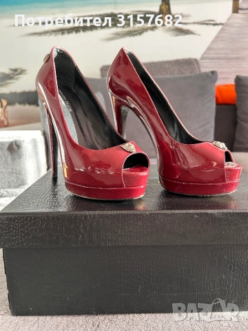 Обувки PHILIPP PLEIN, снимка 4 - Дамски обувки на ток - 52847898
