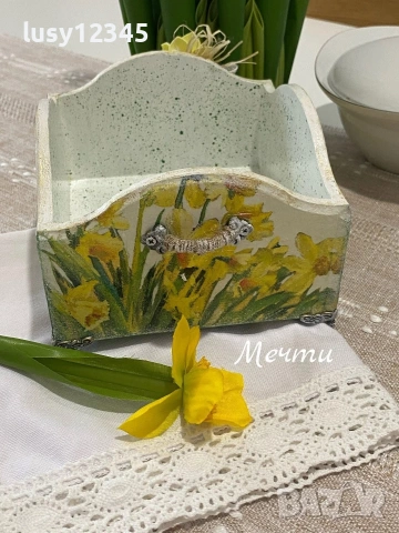 Панерче със слънчеви нарциси!, снимка 4 - Декорация за дома - 53399610