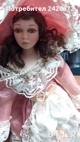 порцеланова колекционерска кукла, снимка 5 - Колекции - 52967496