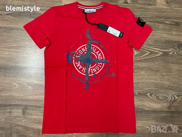 Мъжка тениска Stone Island - S XL 2XL, снимка 1 - Тениски - 47708689