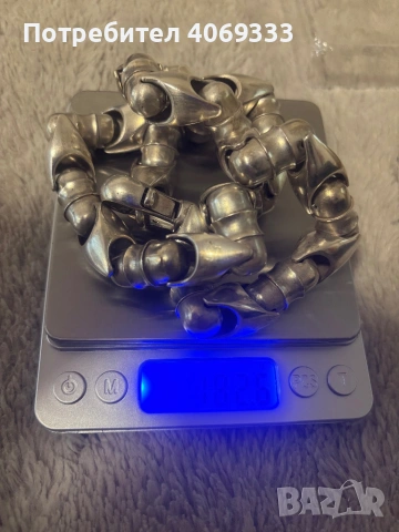 Плътен сребърен ланец 925 183гр 60см, снимка 3 - Колиета, медальони, синджири - 54237894