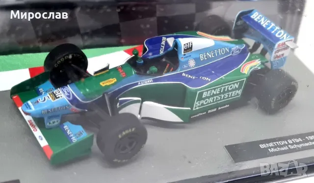 1:43 BENETTON B194 1994 MICHAEL SCHUMACHER БОЛИД ФОРМУЛА, снимка 3 - Колекции - 49870789