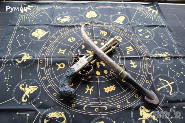 Кремъчен пистолет и голяма кама (ханжар), снимка 14 - Антикварни и старинни предмети - 53480305