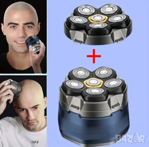 Електрическа Самобръсначка Ново Поколение, Ротационна, Безжична и USB Зареждане, Машинка за Бръснене, снимка 5 - Други - 50906575