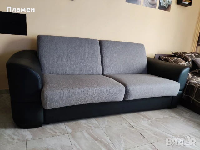 Разтегателен Диван, спалня с матрак, снимка 3 - Дивани и мека мебел - 51387475