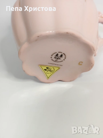 Порцеланова чаша тип мъг от розов порцелан, снимка 4 - Чаши - 53753076