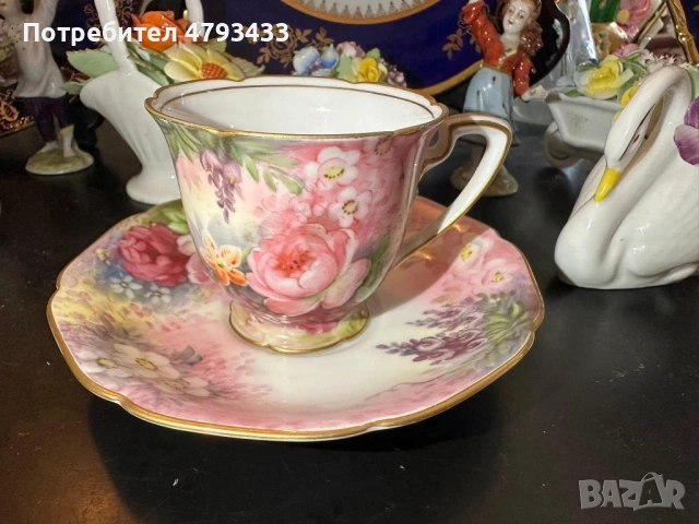 Ръчно нарисуван сет от японски порцелан, снимка 10 - Декорация за дома - 54164960