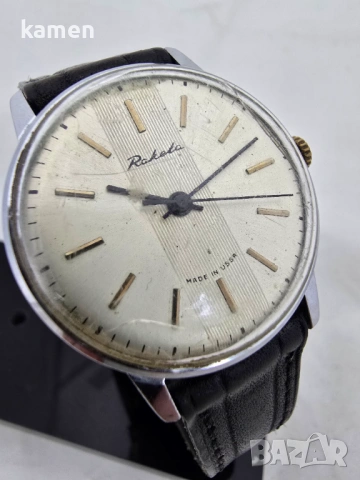 Винтидж съветски часовник RAKETA - кал. 2609.HA - произведен в СССР - класически раиран циферблат, снимка 5 - Антикварни и старинни предмети - 53659187