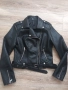 Дамско кожено яке размер S черно, снимка 2