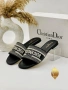 Christian Dior Дамски Черни Чехли Кристиян Диор Код SK1286, снимка 1
