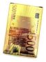 Карти за игра, 500 евро, Пластик, Златни, снимка 1 - Образователни игри - 45951693