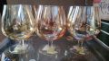 стар кристал сервиз неупотребявани стари огромни български чаши цветно стъкло кристал чаши вино , снимка 1 - Антикварни и старинни предмети - 45209234