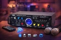 Усилвател UKC AV-339B с Bluetooth и караоке, FM, SD, USB, BLT, 2x120W , снимка 3