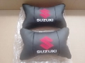 Хубави изцяло кожени възглавнички с бродирано лого Suzuki, снимка 1