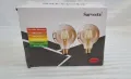  LED филаментна крушка G80 Декоративна сферична крушка ES E27 2700K 2x 6W , снимка 1