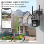 Външна WiFi камера с два обектива 2x 4MP + 128GB microSD карта, снимка 2